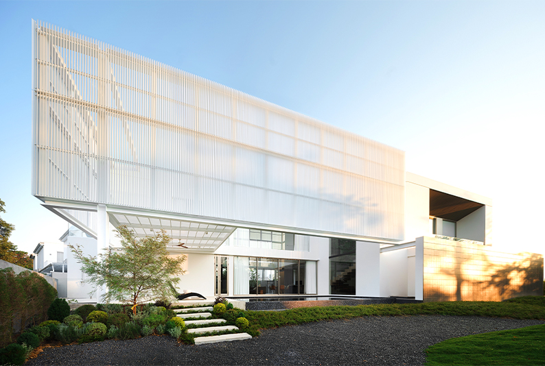 Shinkolite facade: a highlight material for modern building cladding.