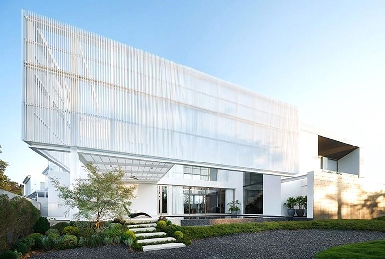 Shinkolite facade: a highlight material for modern building cladding.